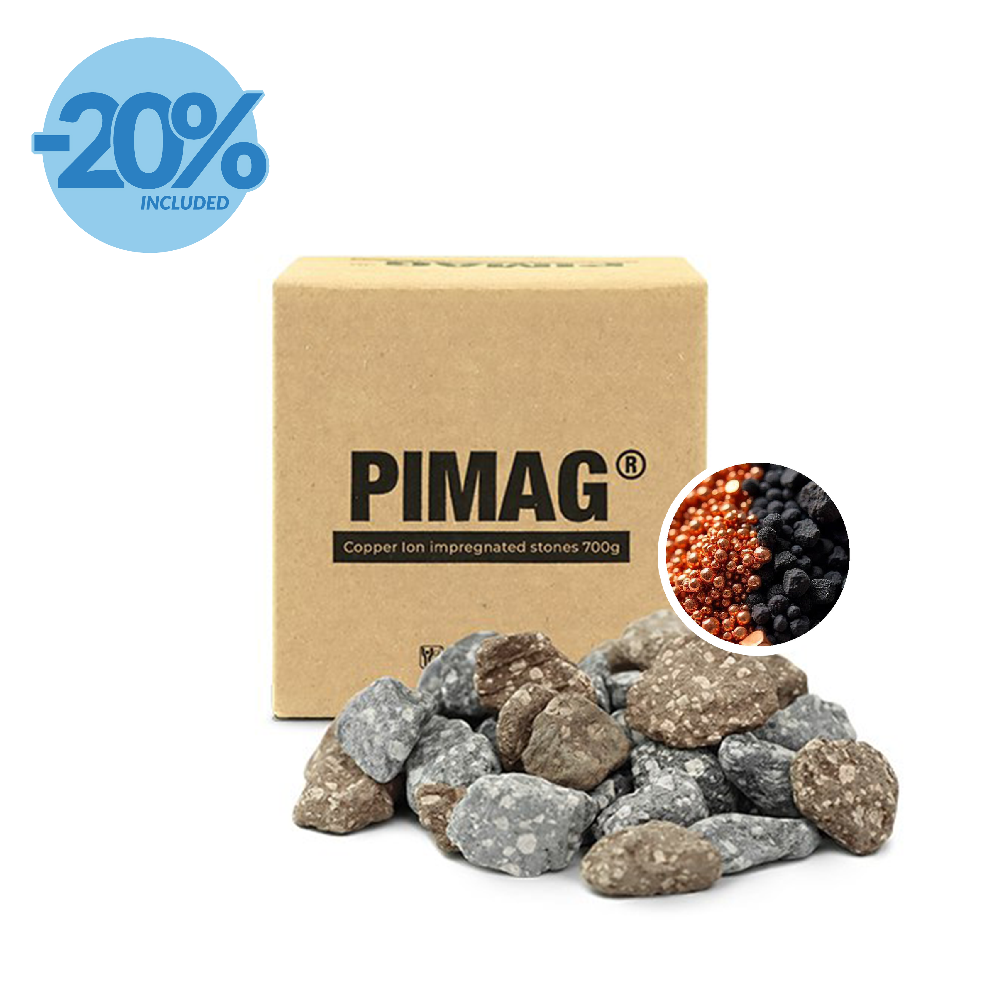 Waterfall Mineral and Copper Ion Stones | 20% Off Included